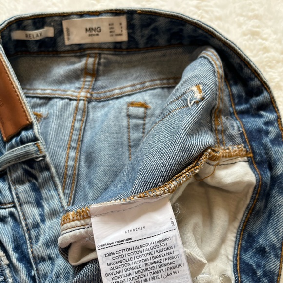 Mango MNG Denim Relax Distressed Jeans sz 6 - Picture 7 of 12